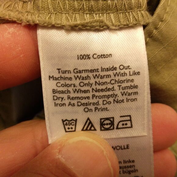 Eddie Bauer cargo pants mens 30x32 khaki tan ripstop surplus malt 5700 - Picture 8 of 11